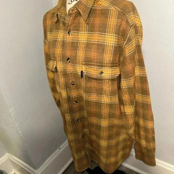 Woolrich Shirt Jacket Shacket Sz Large GUC Full Snap flannel - Picture 2 of 5